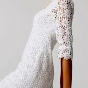 Lily Pulitzer White Daisy Crochet Lace Shayna Dress